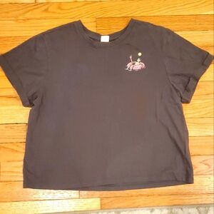 Vibe N' Cropped Graphic T-Shirt Size Large